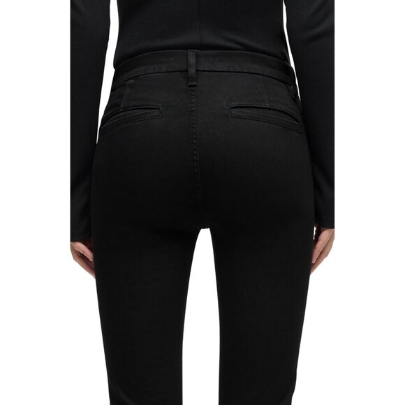 Women's Bootcut Jean High Rise Stretch Denim Flared Slim Fit Black 28 - Picture 6 of 11